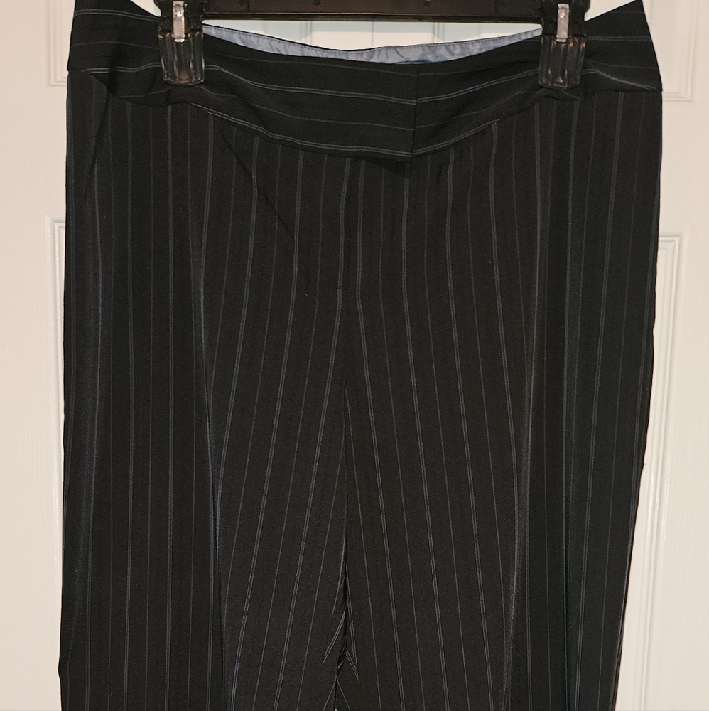 BOGO Free Studio 1940 Black With Blue Pinstripe Trousers